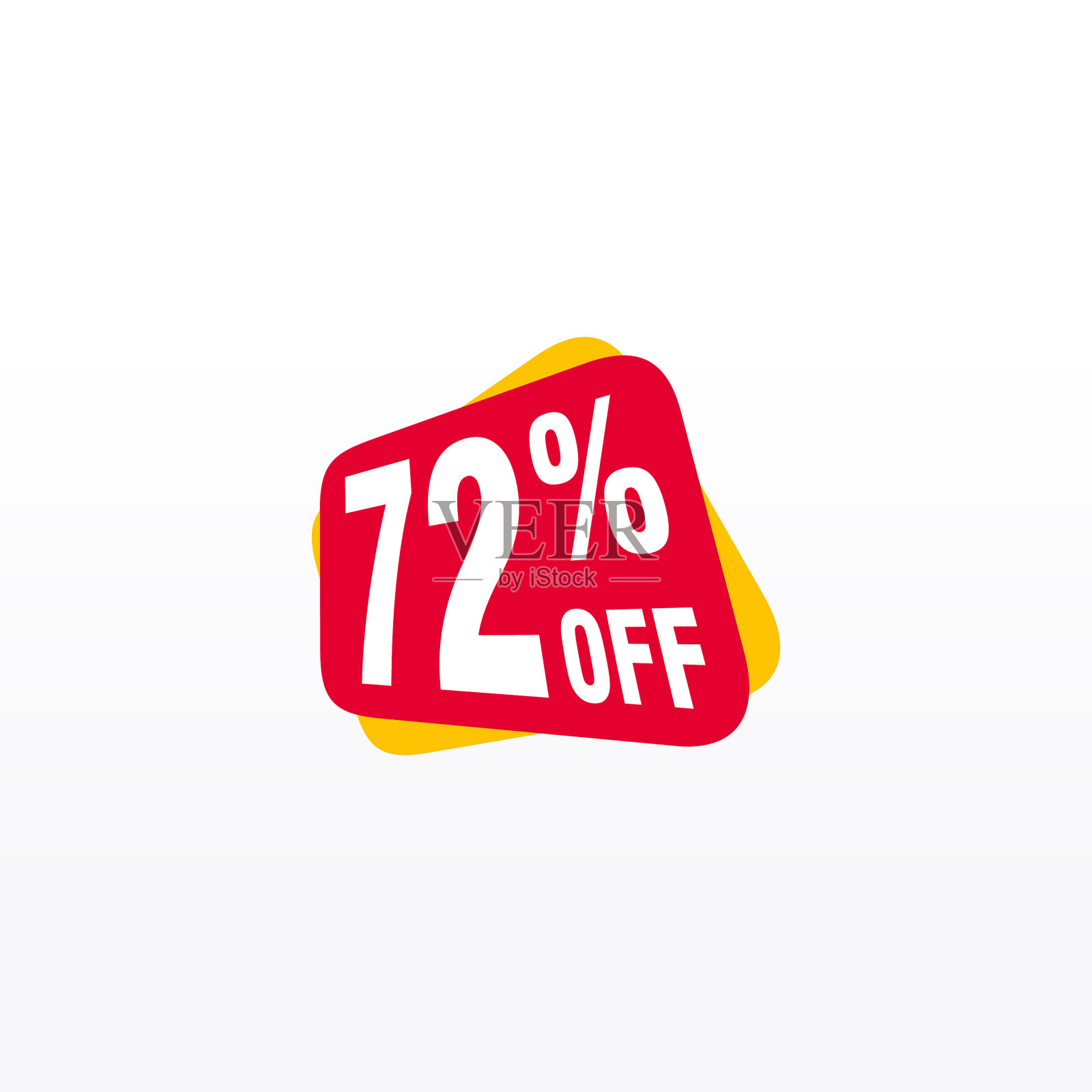 72个折扣销售徽章用于标签贴纸设计元素图片