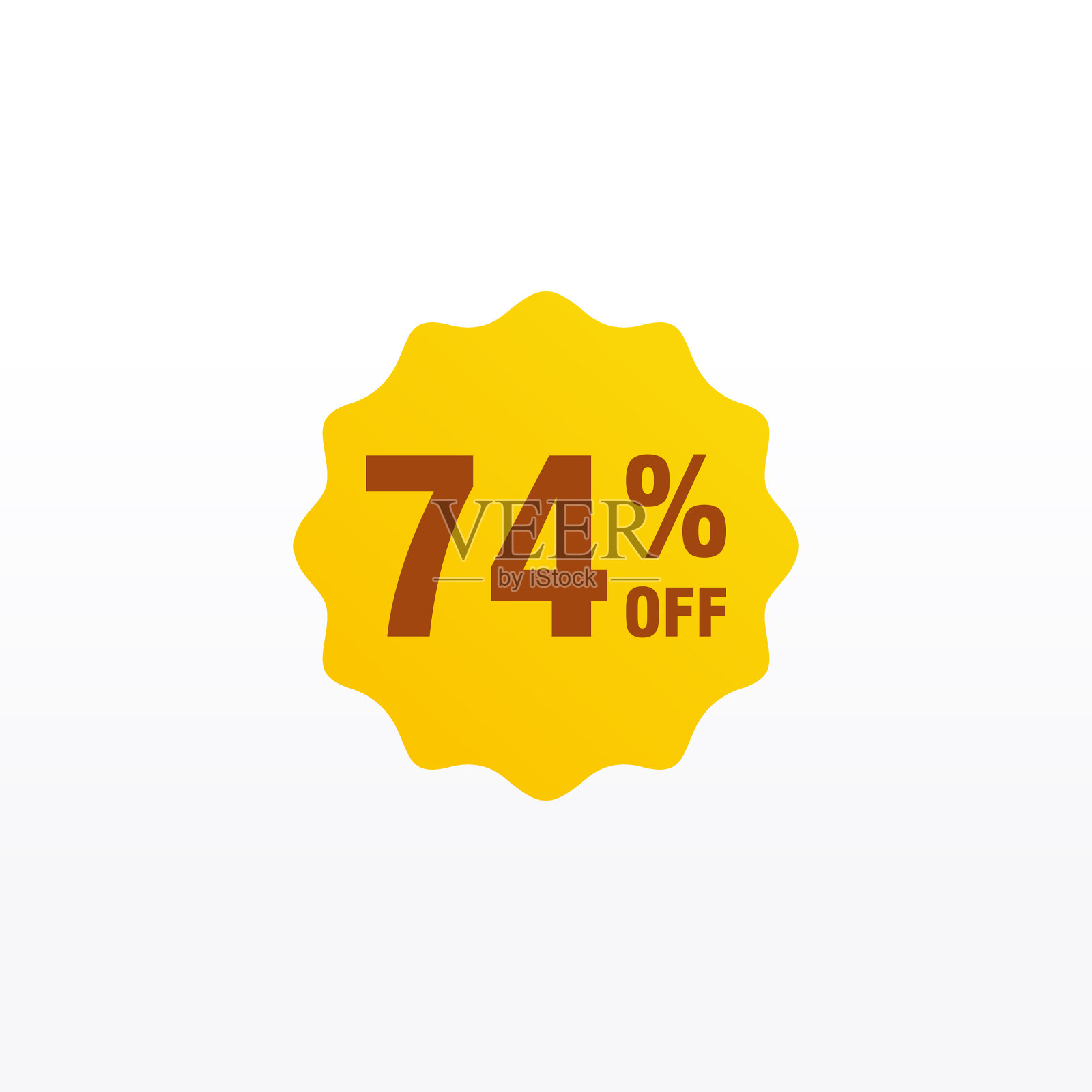 74个折扣销售徽章用于标签贴纸设计元素图片