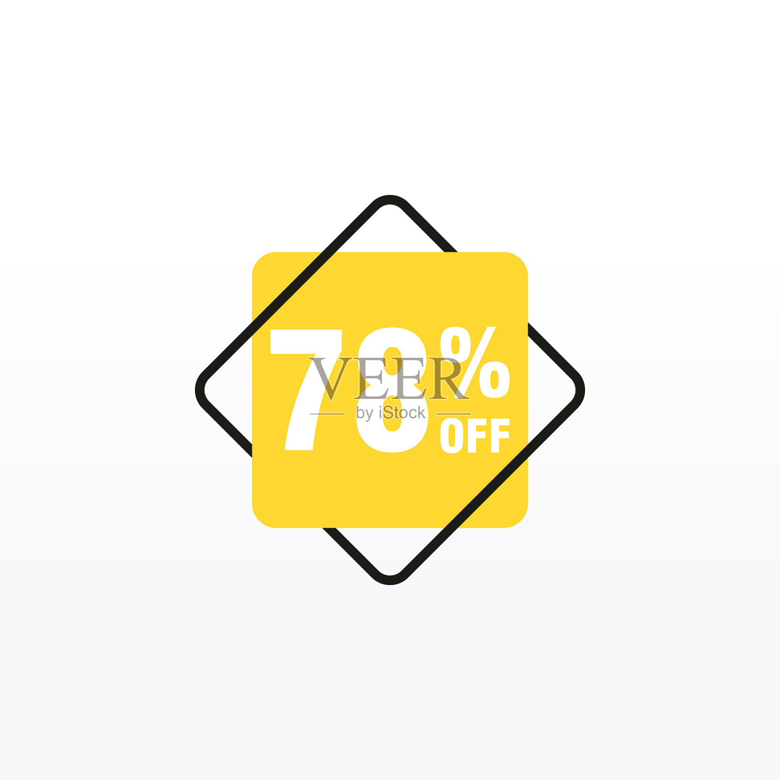 78个折扣销售徽章用于标签贴纸设计元素图片