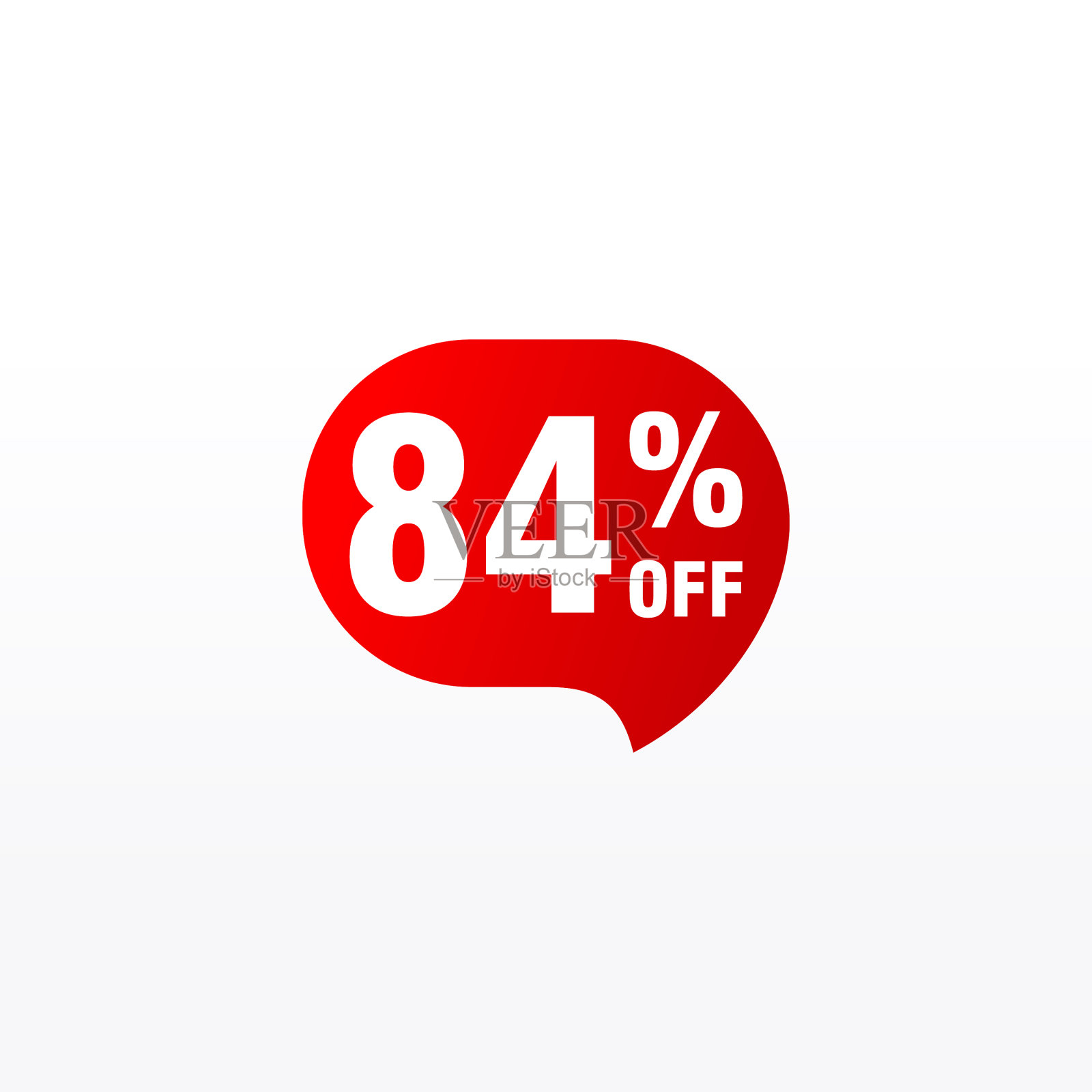 84个折扣销售徽章用于标签贴纸设计元素图片