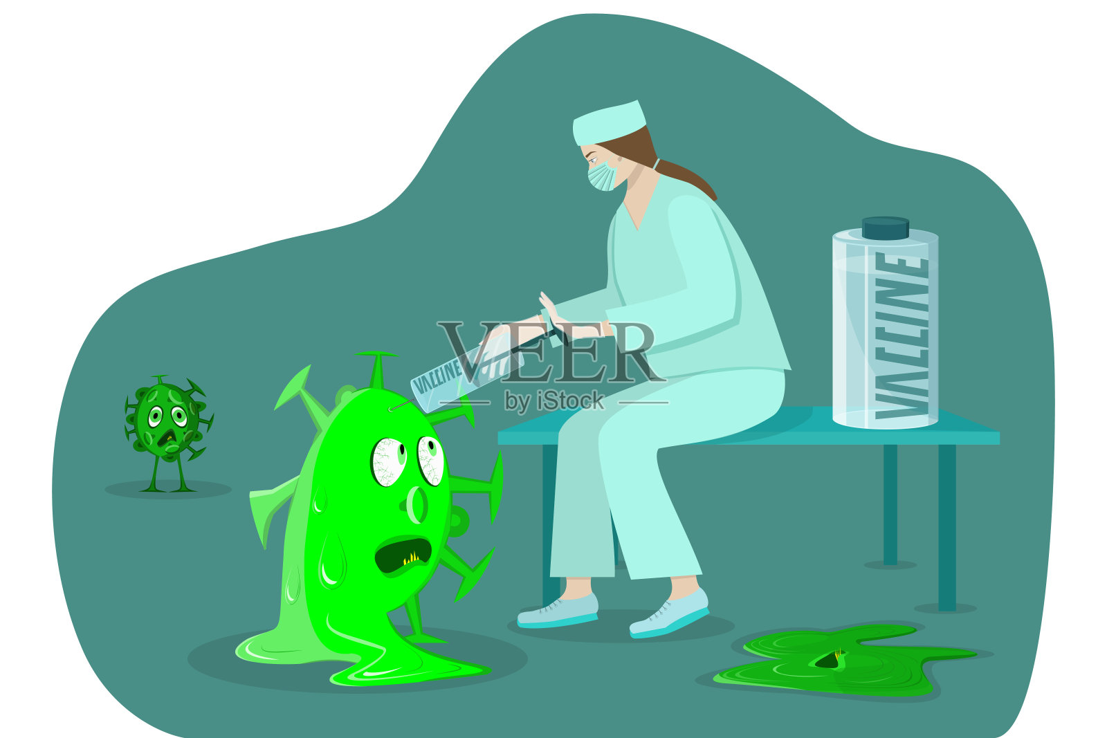 疫苗插画图片素材