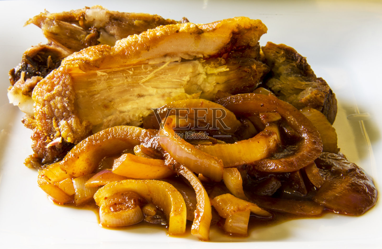 烤猪肉照片摄影图片