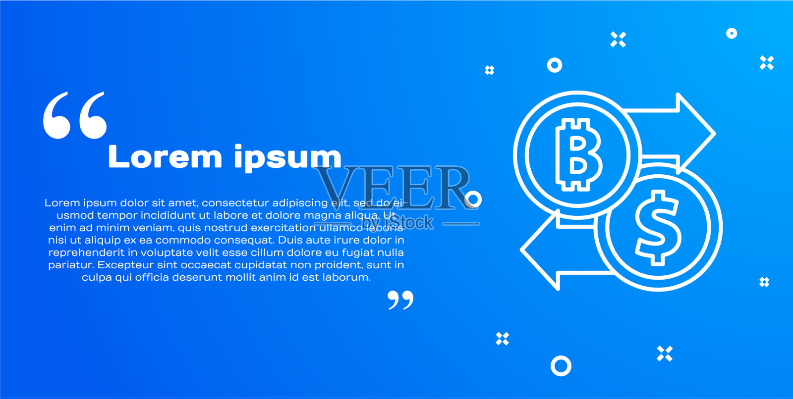 白线加密货币交易所图标孤立插画图片素材