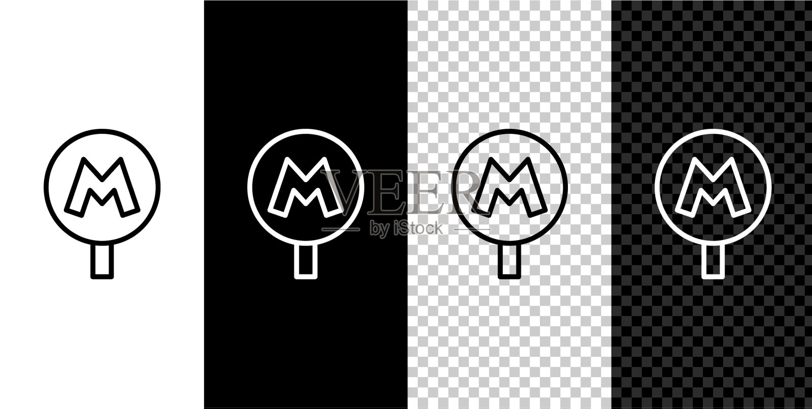 设置线路地铁或地下地铁或地铁图标图标素材