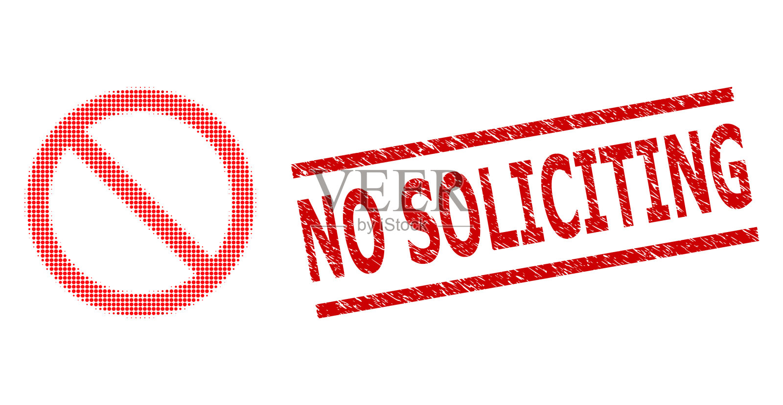 Grunge没有征集印章印章和半色调插画图片素材