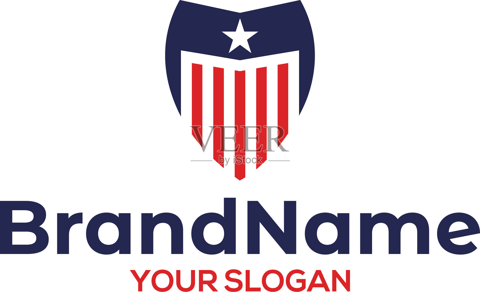 M盾美国标志设计插画图片素材