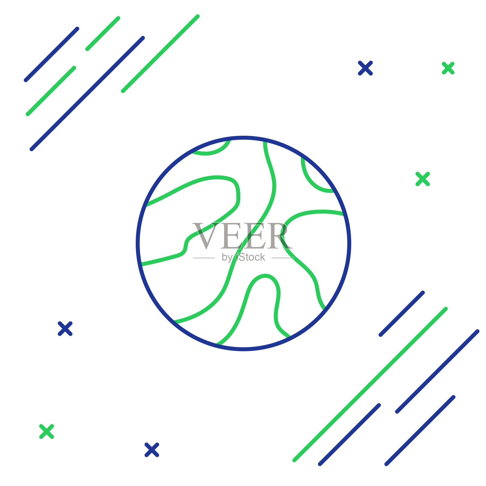 直线下落的星星图标孤立在白色插画图片素材