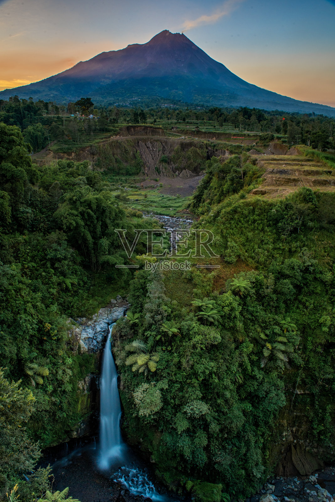 瀑布池照片摄影图片
