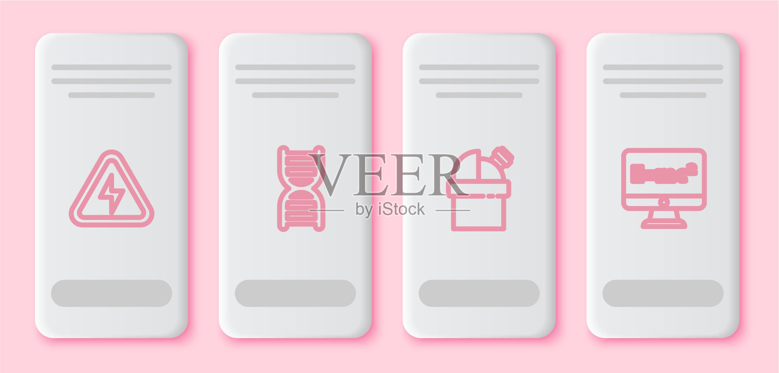 设定线高压DNA符号天文数字插画图片素材