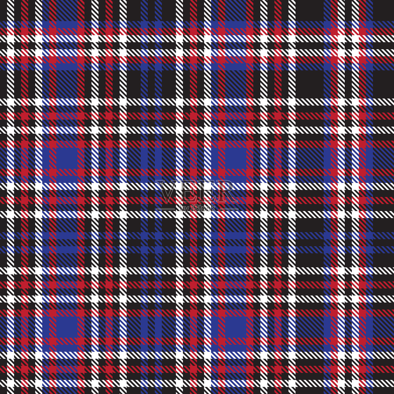 红格伦格子纹理无缝图案插画图片素材