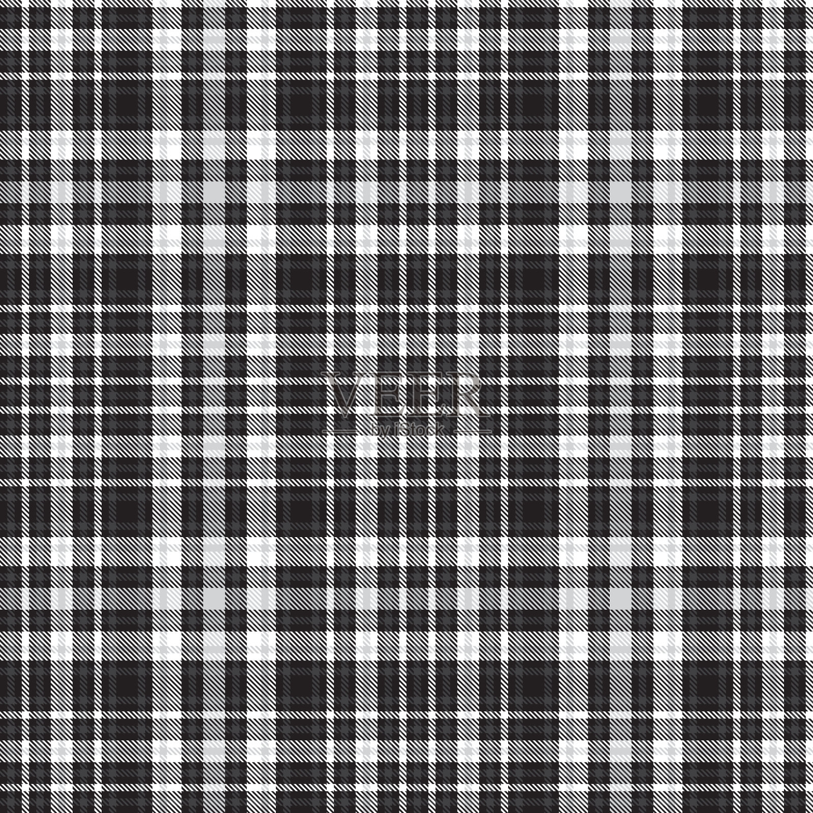 黑白格纹无缝缝插画图片素材