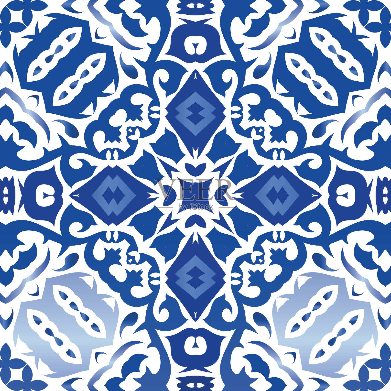 装饰彩色陶瓷阿祖莱霍瓷砖插画图片素材