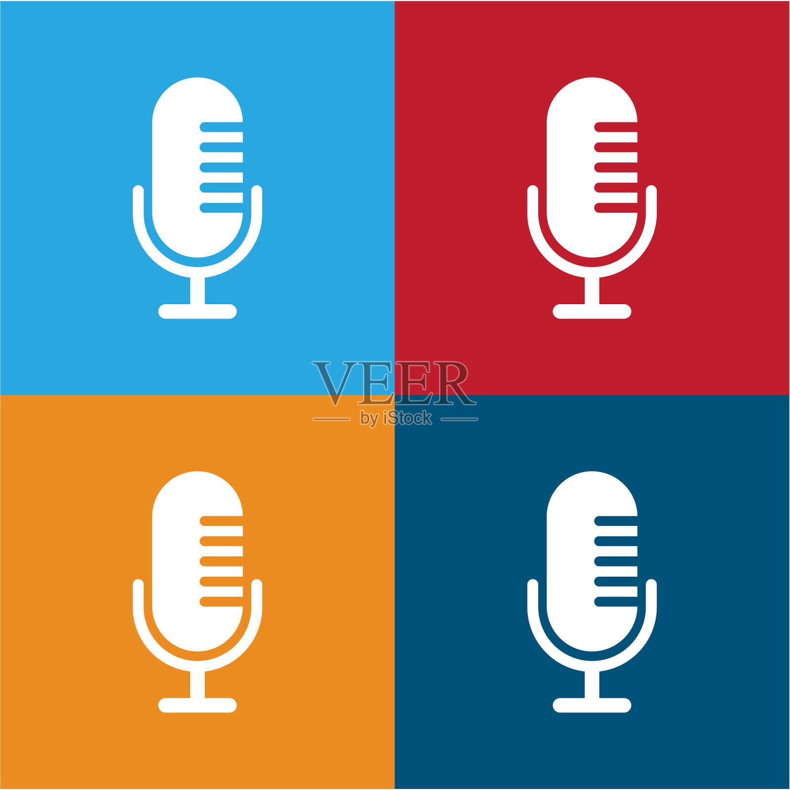 麦克风图标标志模板图标素材