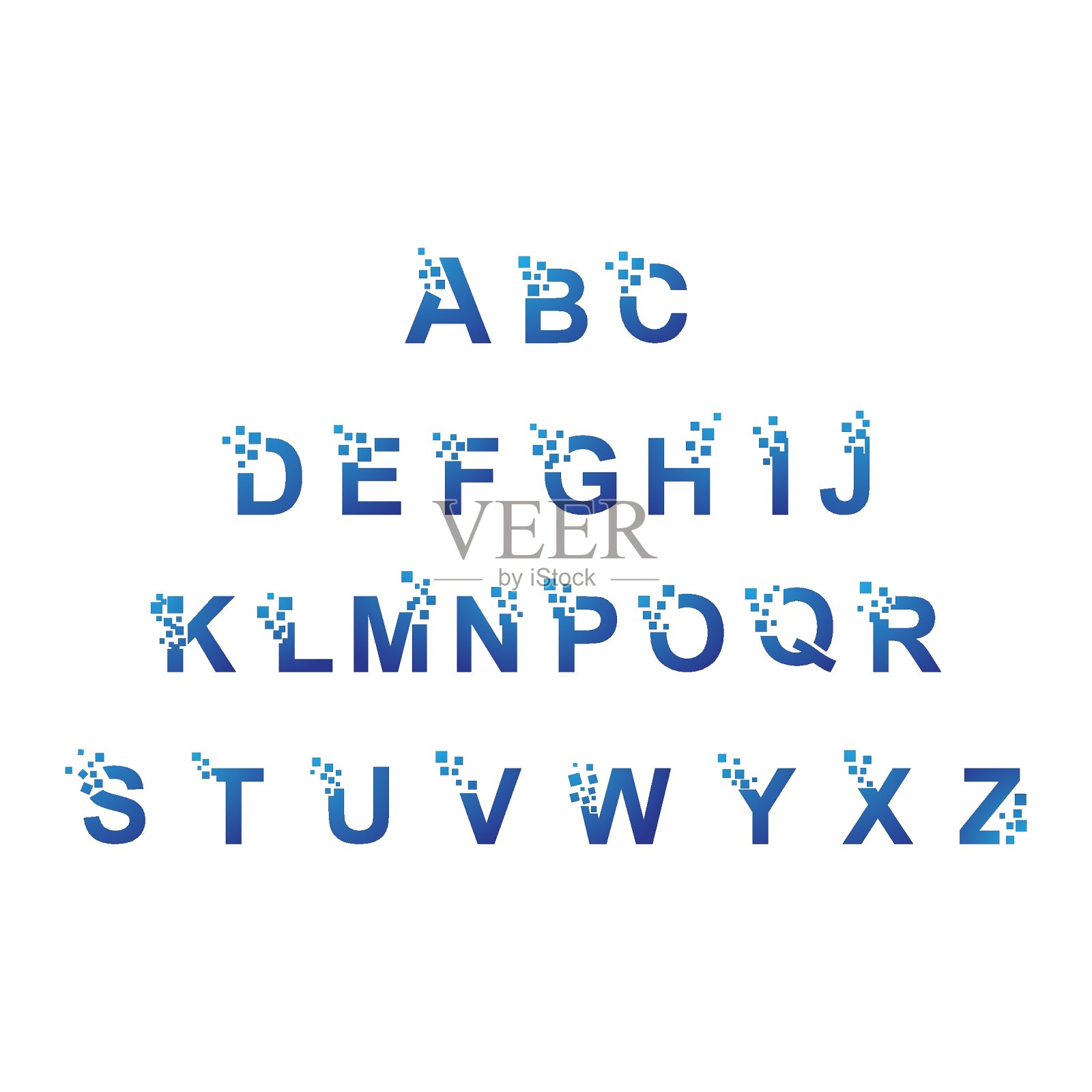 字母插画图片素材