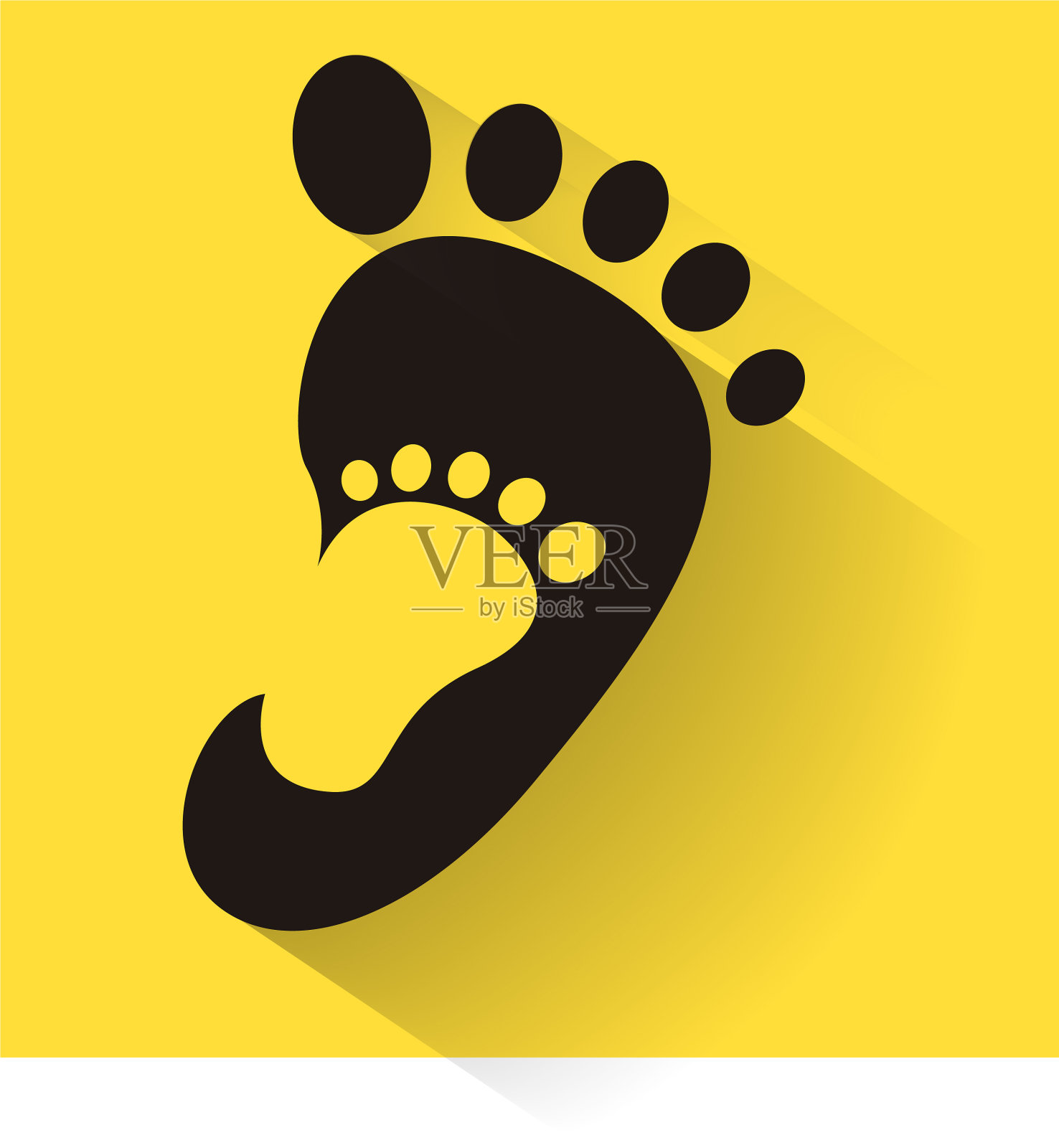 在成人脚的图标插画图片素材