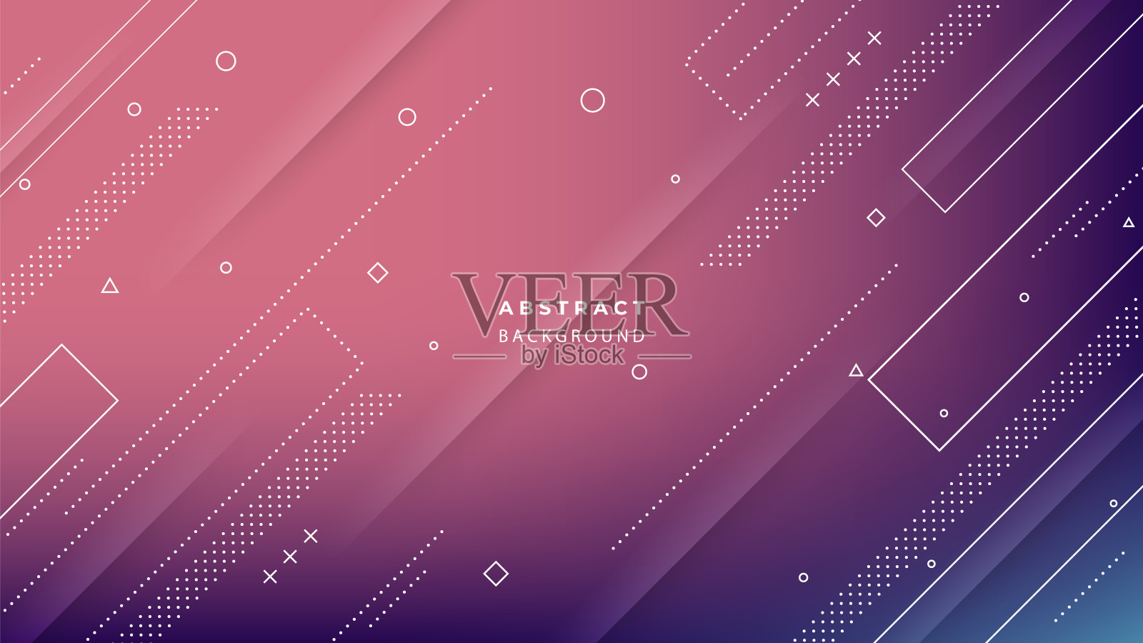 现代色彩丰富的几何形状和物体。抽象设计模板的小册子，传单，横幅，标题，书封面，笔记本背景矢量插画图片素材