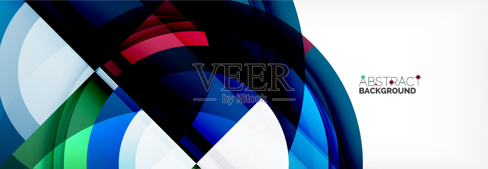 圆形形状三角形和圆形现代插画图片素材