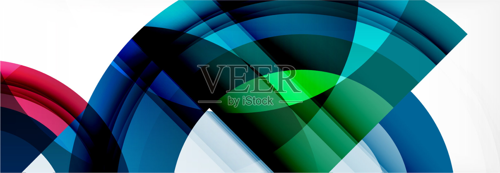 圆形形状三角形和圆形现代插画图片素材