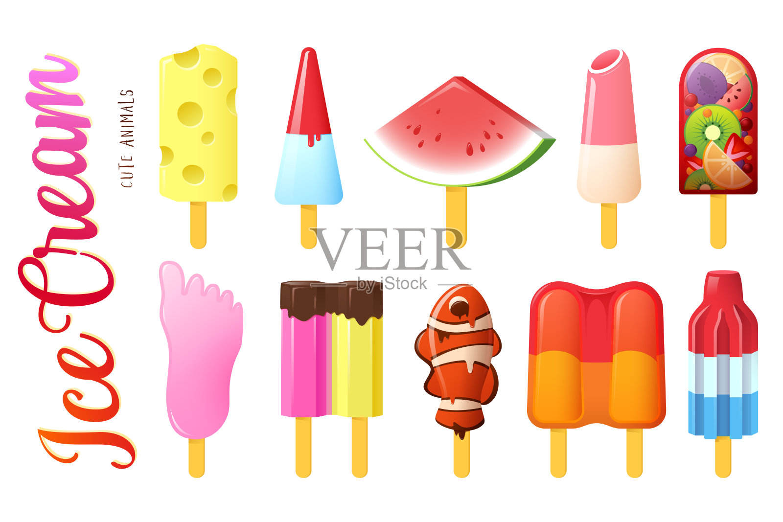 冰淇淋夏季插画插画图片素材