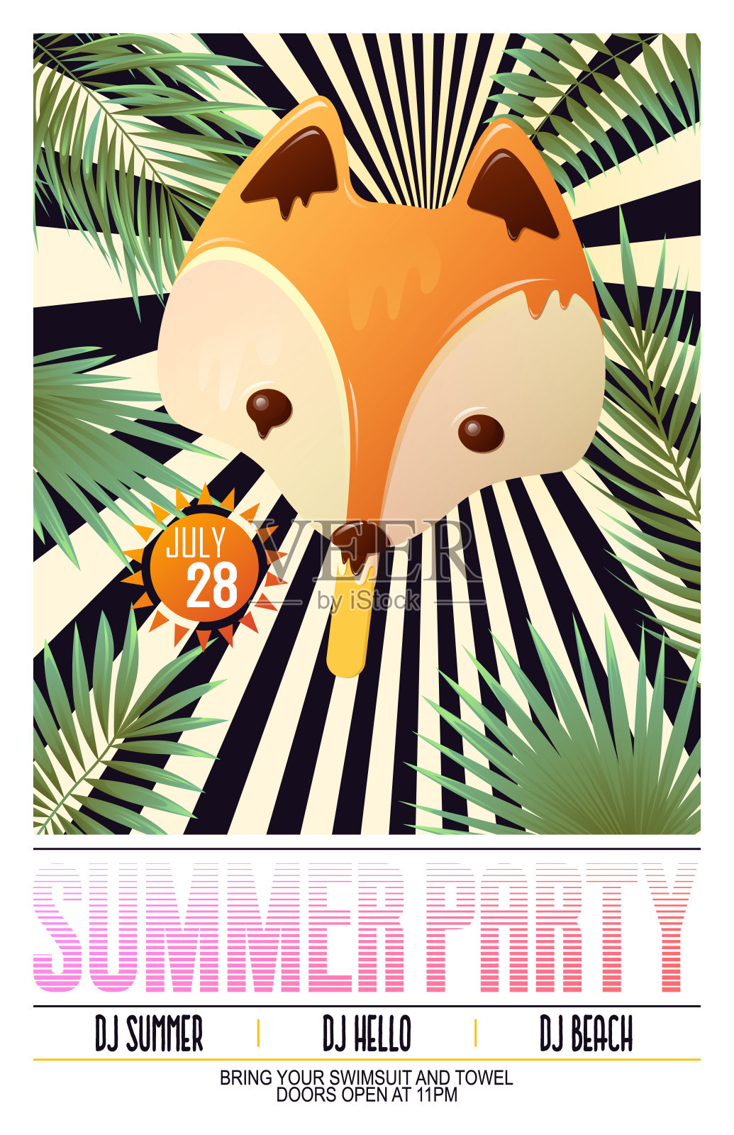 冰淇淋夏季插画插画图片素材