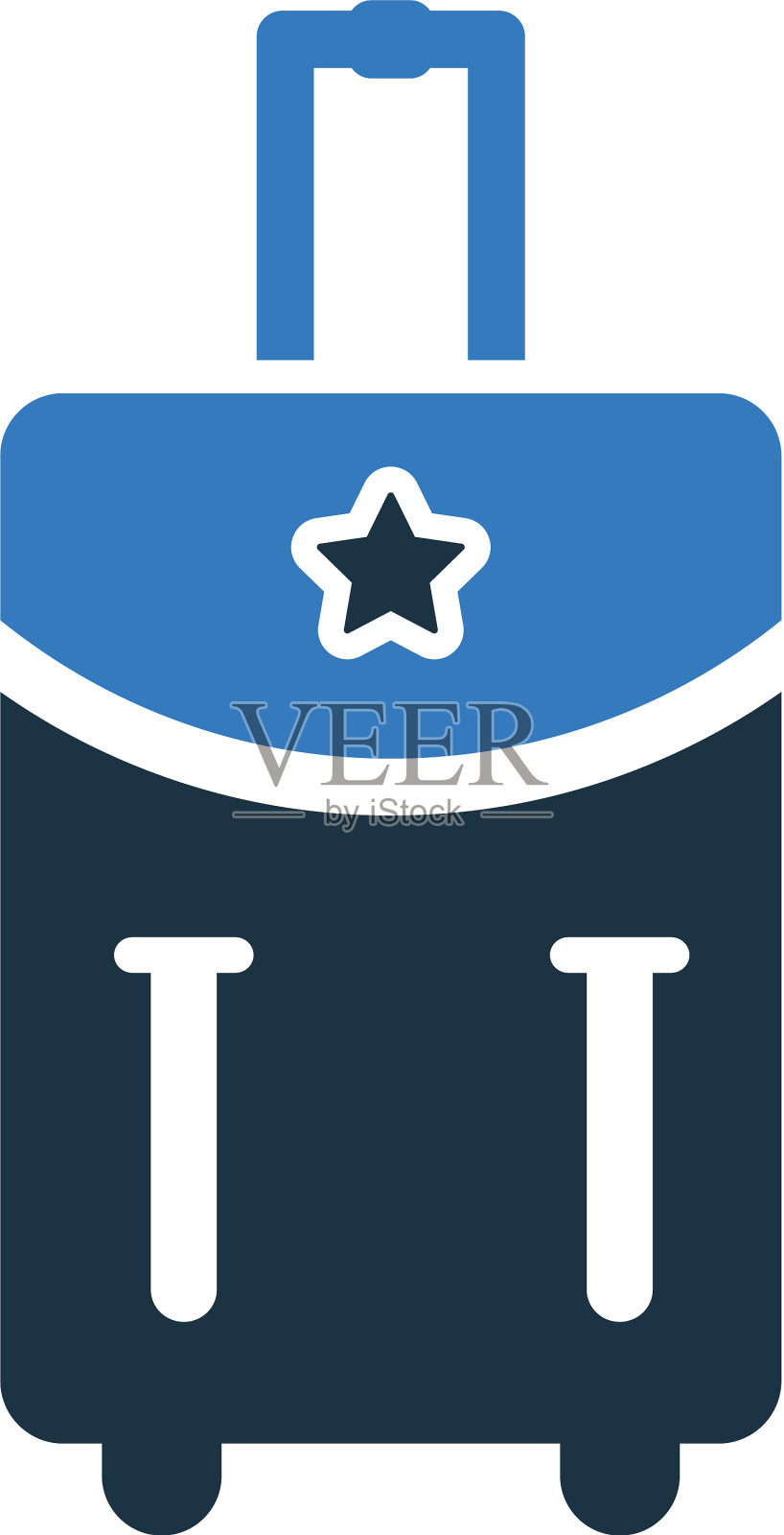 行李行李旅行包图标编辑孤立图标素材