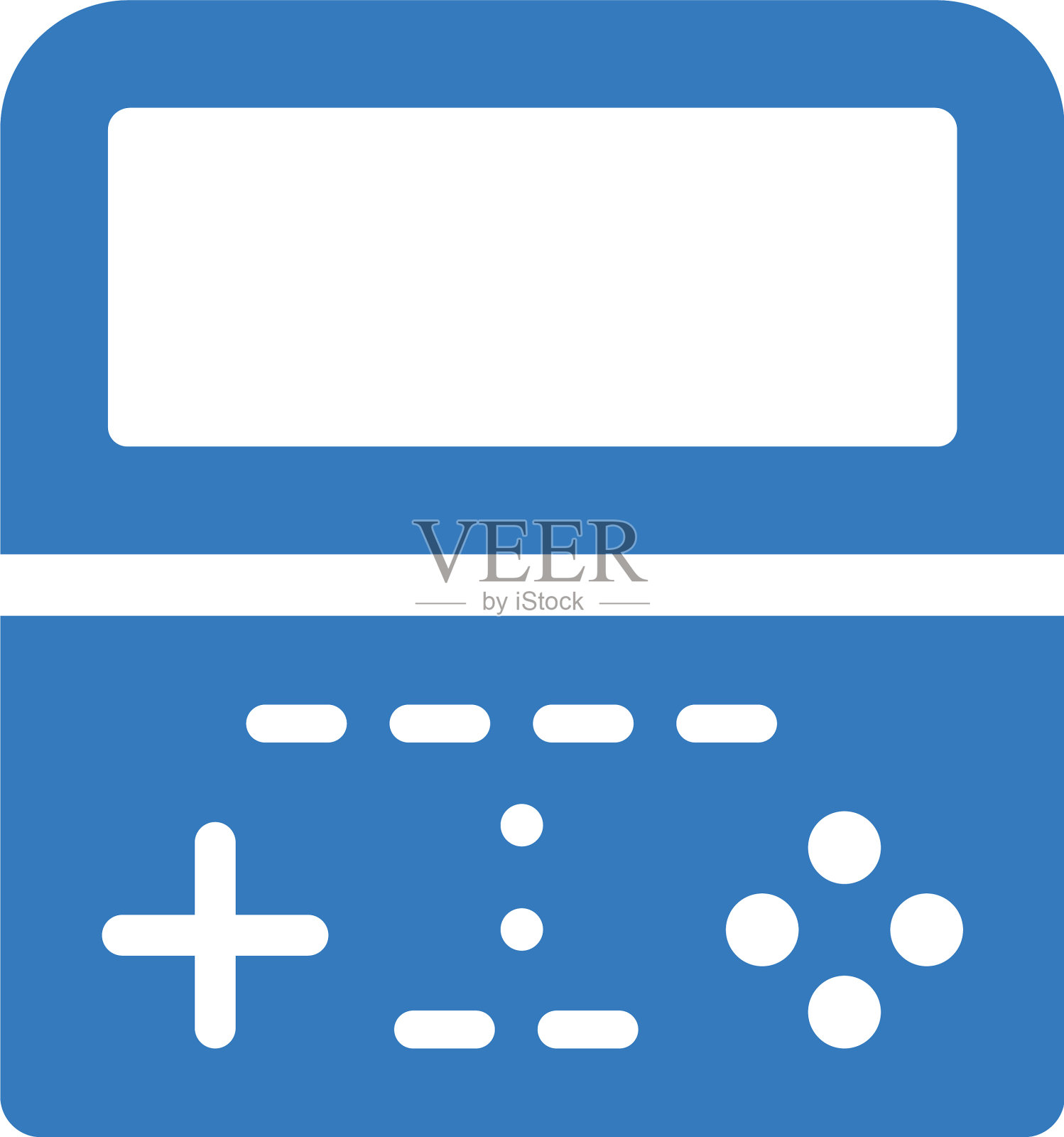 控制器游戏视频游戏图标蓝色图标素材