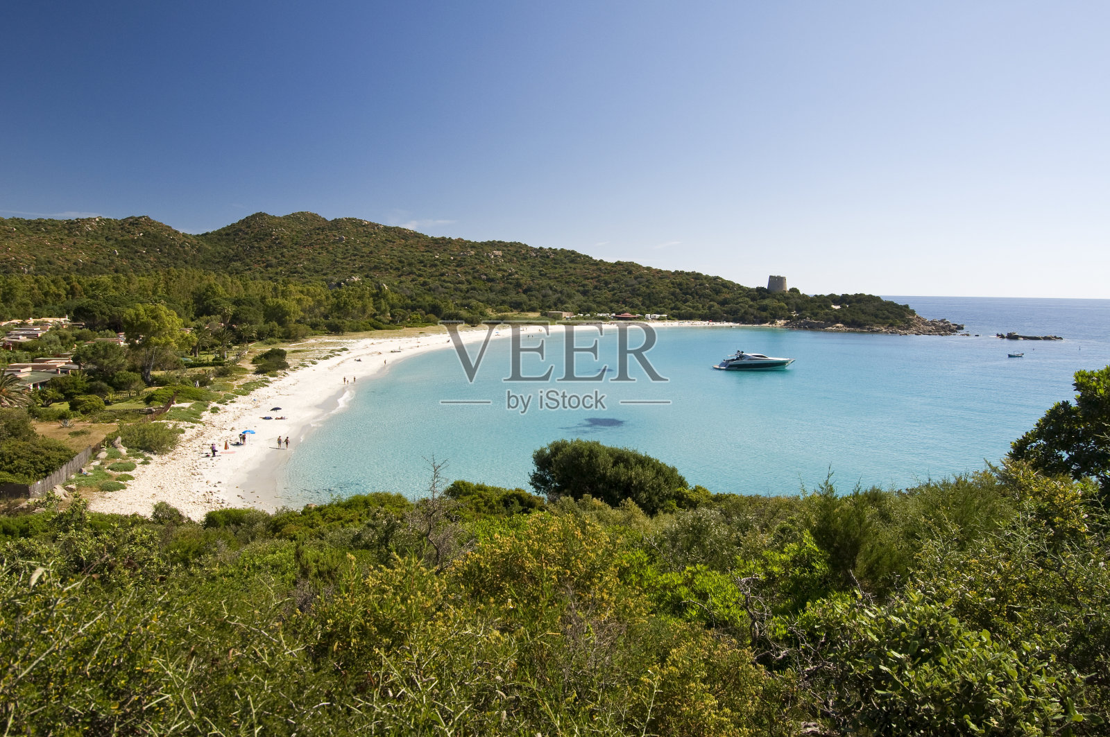 撒丁岛卡拉皮拉海滩照片摄影图片