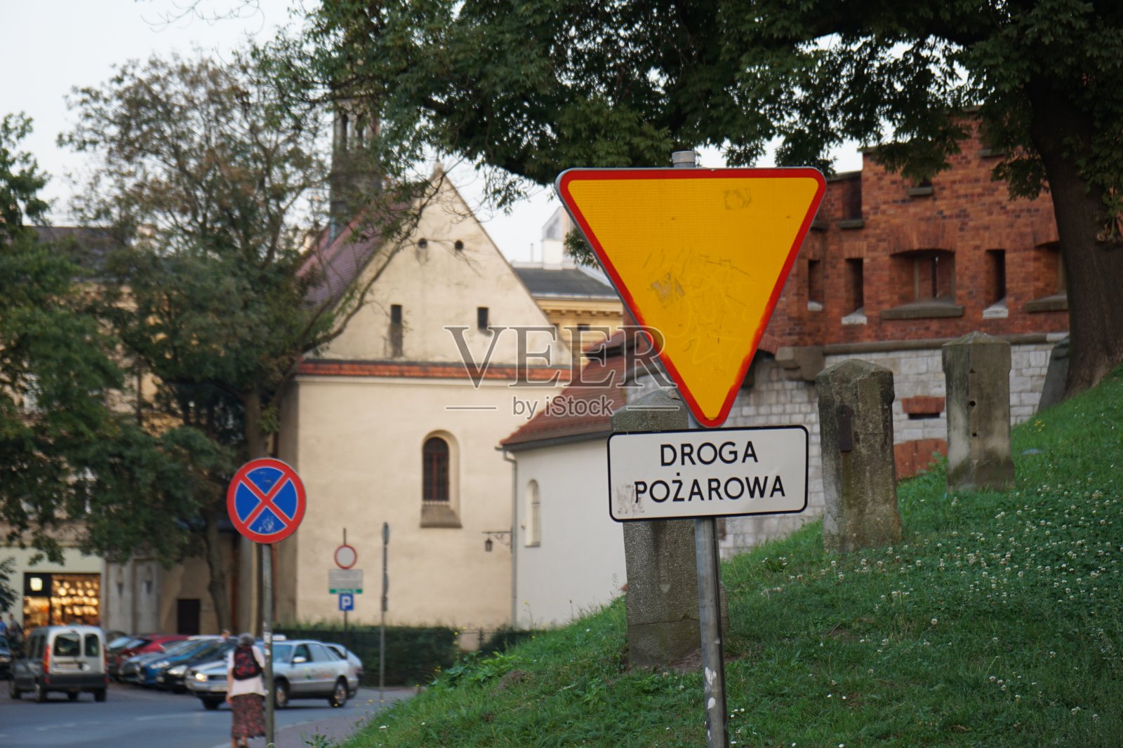 街景与标志对焦照片摄影图片