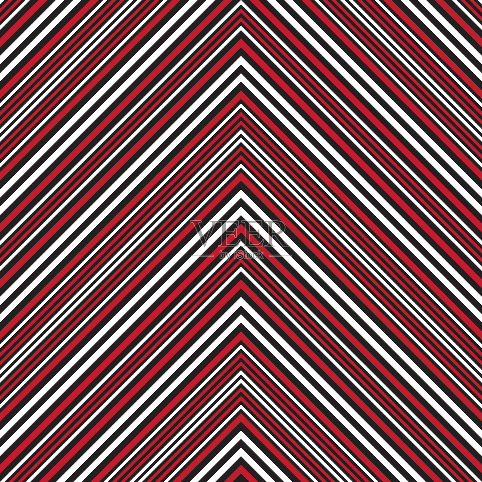 红色人字形斜条纹无缝图案插画图片素材