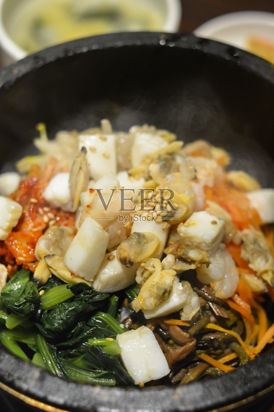 海鲜stone-grilled加油车照片摄影图片