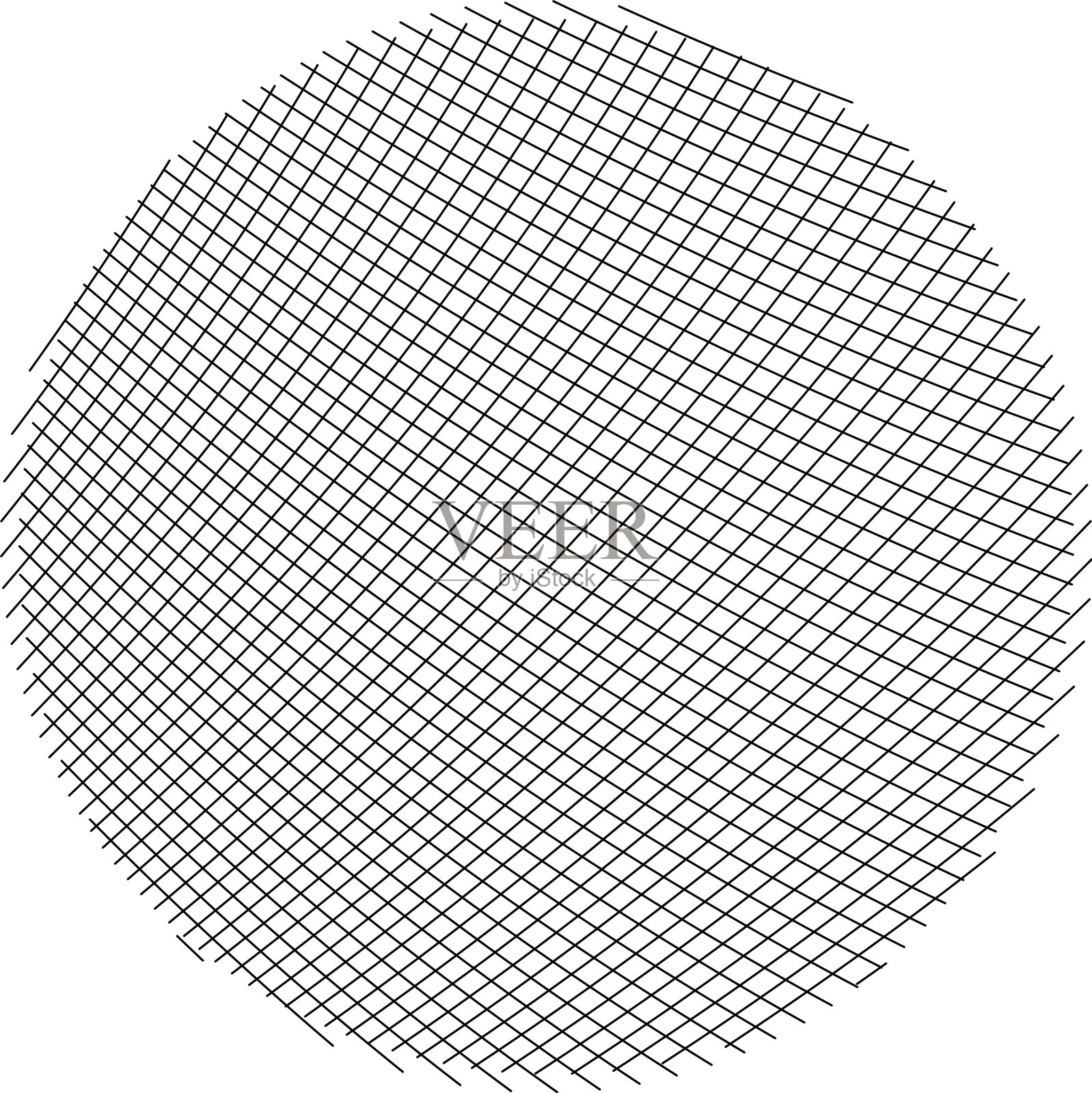 条纹圆插画图片素材