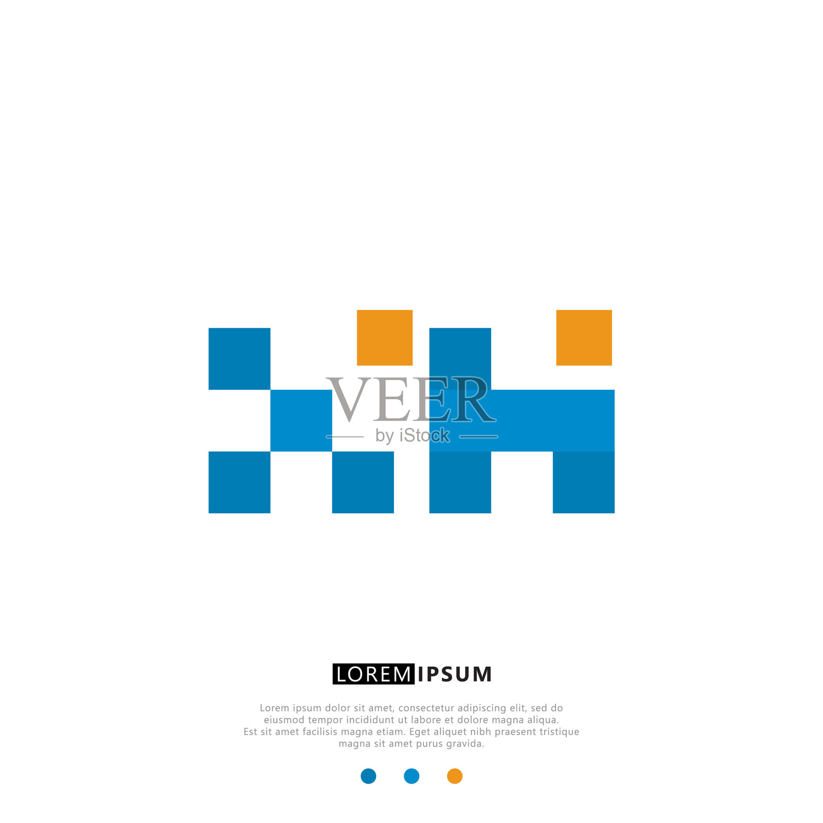 Xh或hx标志字母初始设计模板插画图片素材