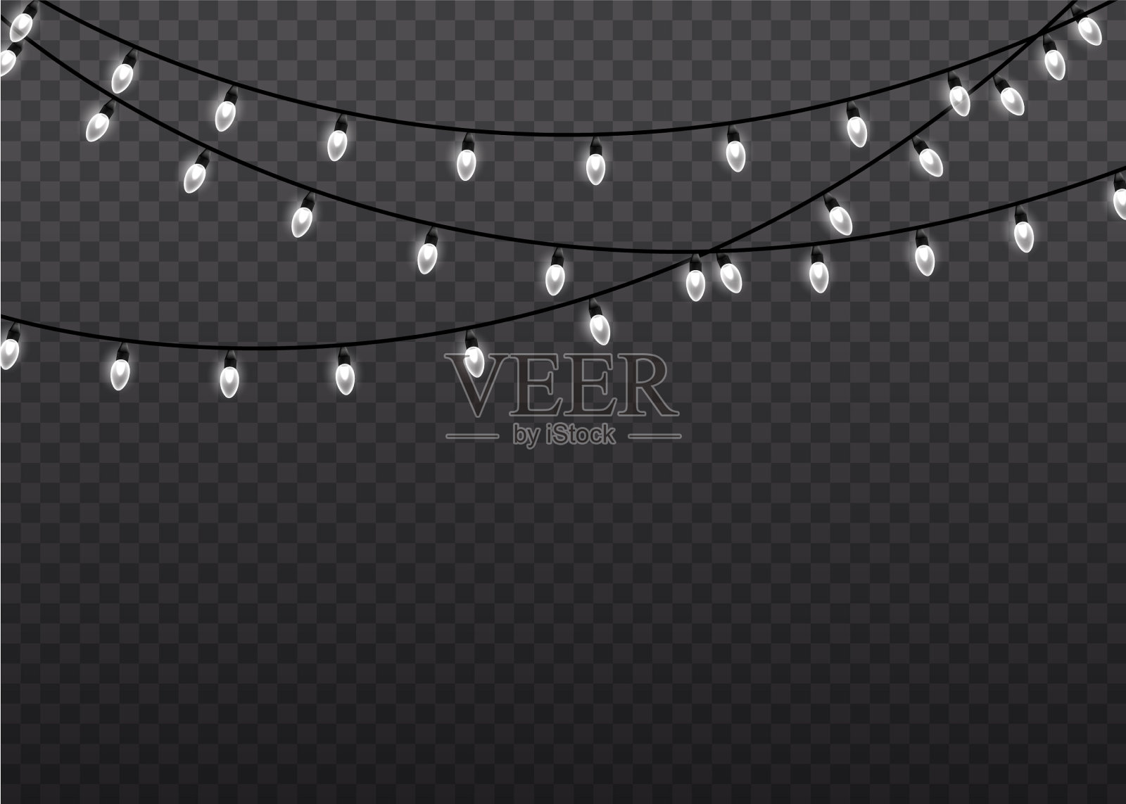 花环光灯插画图片素材