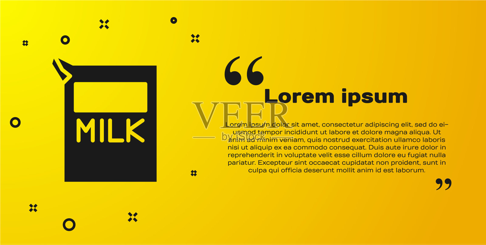 黑色纸包装牛奶图标隔离上插画图片素材