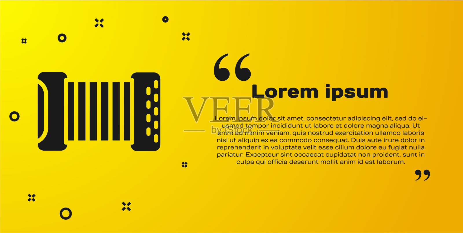 黑人乐器手风琴图标孤立插画图片素材