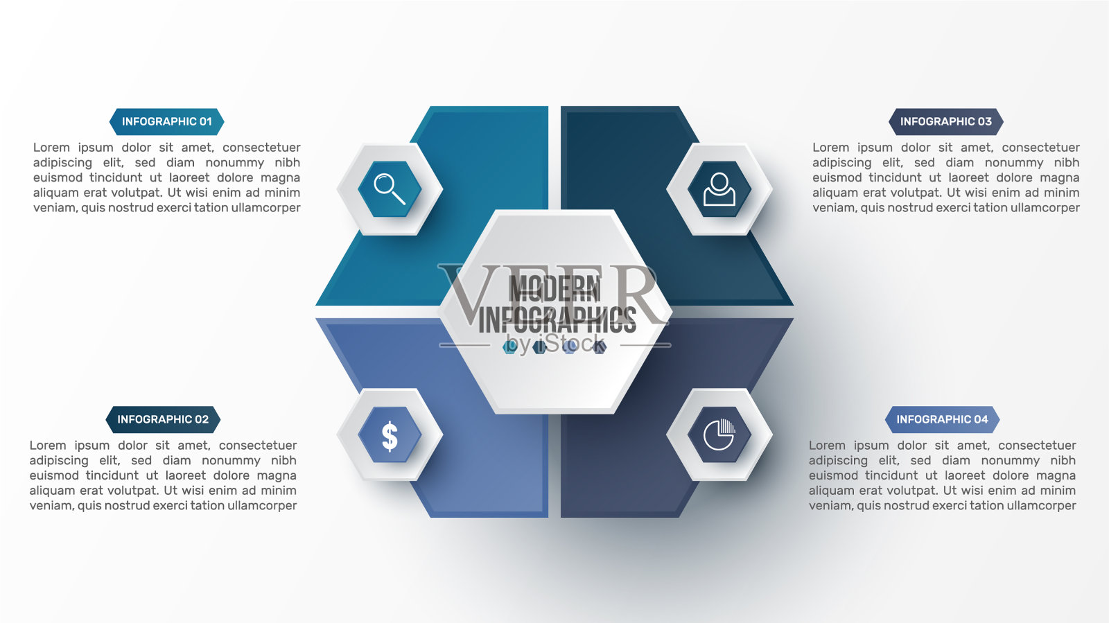 3d信息图模板演示业务插画图片素材