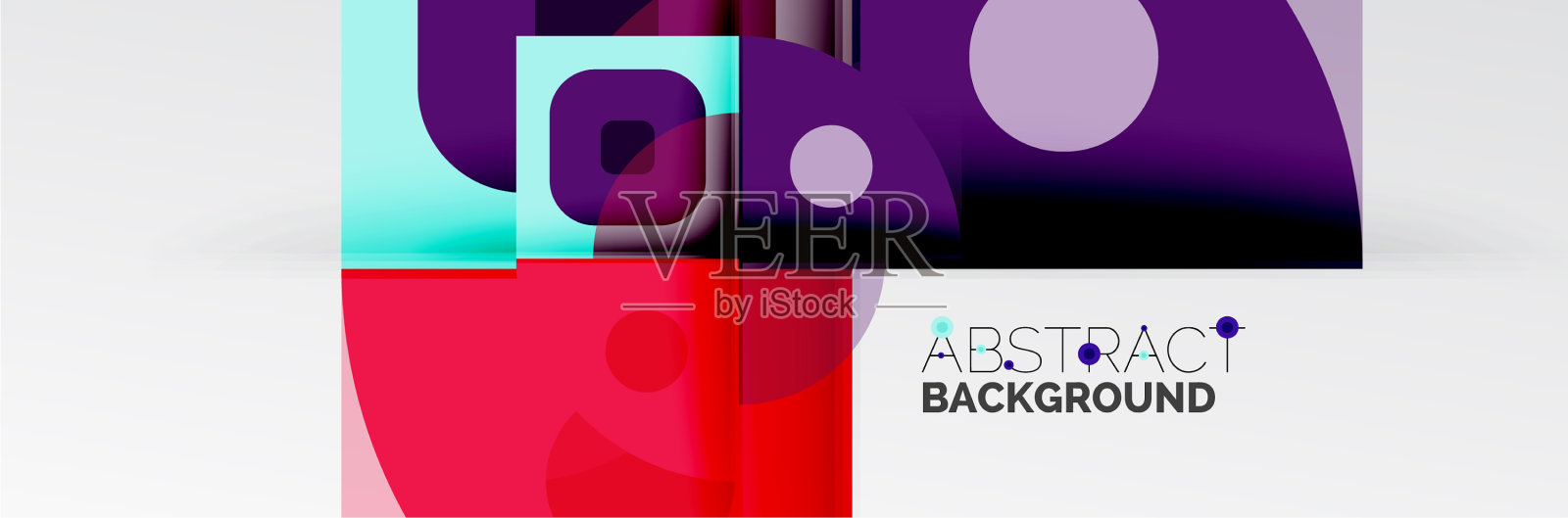 明亮的颜色圆圈抽象圆形的形状和插画图片素材