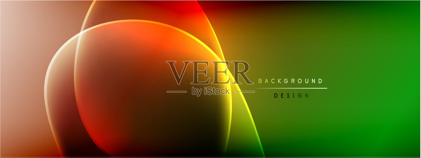 摘要背景-液体气泡的形状插画图片素材