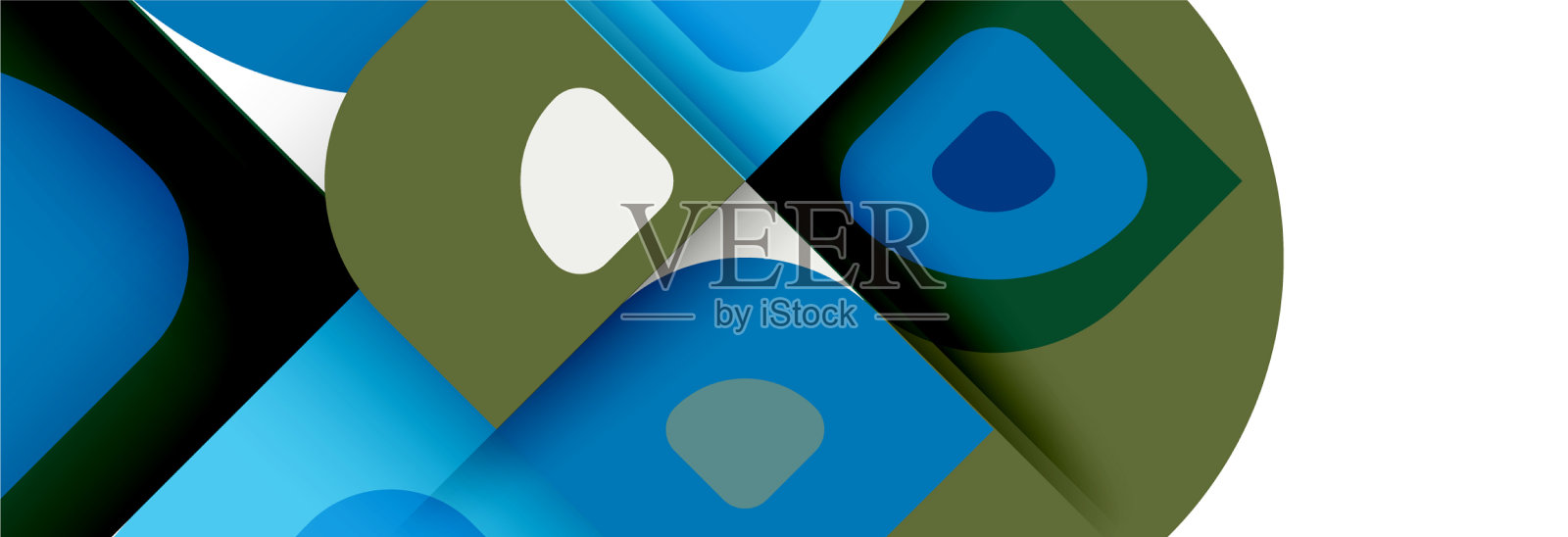 集现代几何抽象插画图片素材