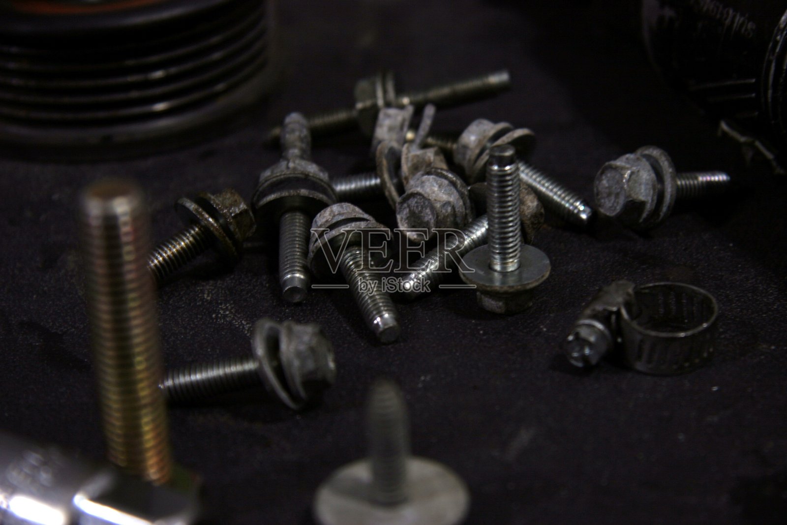 螺栓、夹子、螺钉、滑轮照片摄影图片