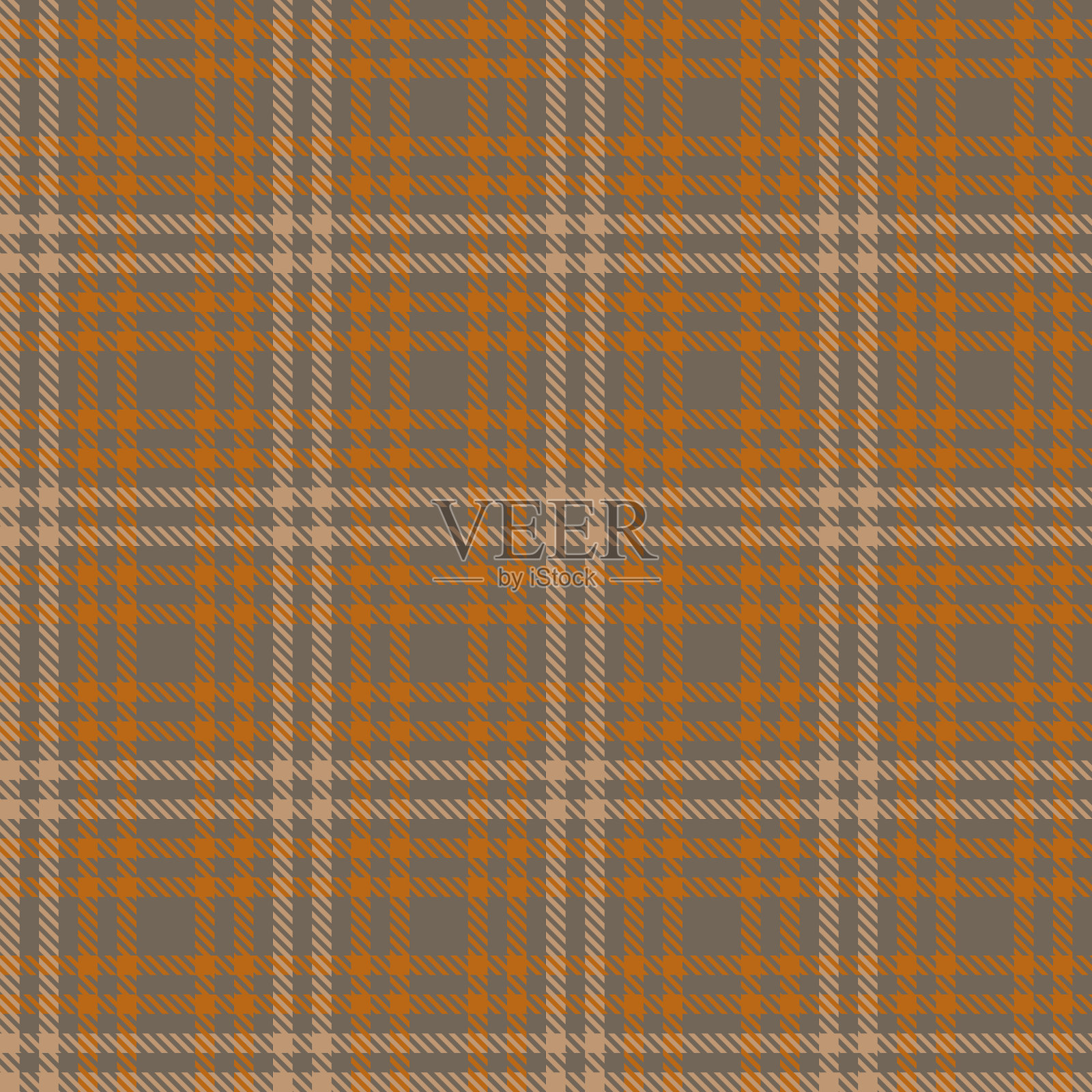 橙色格伦格纹无缝图案插画图片素材