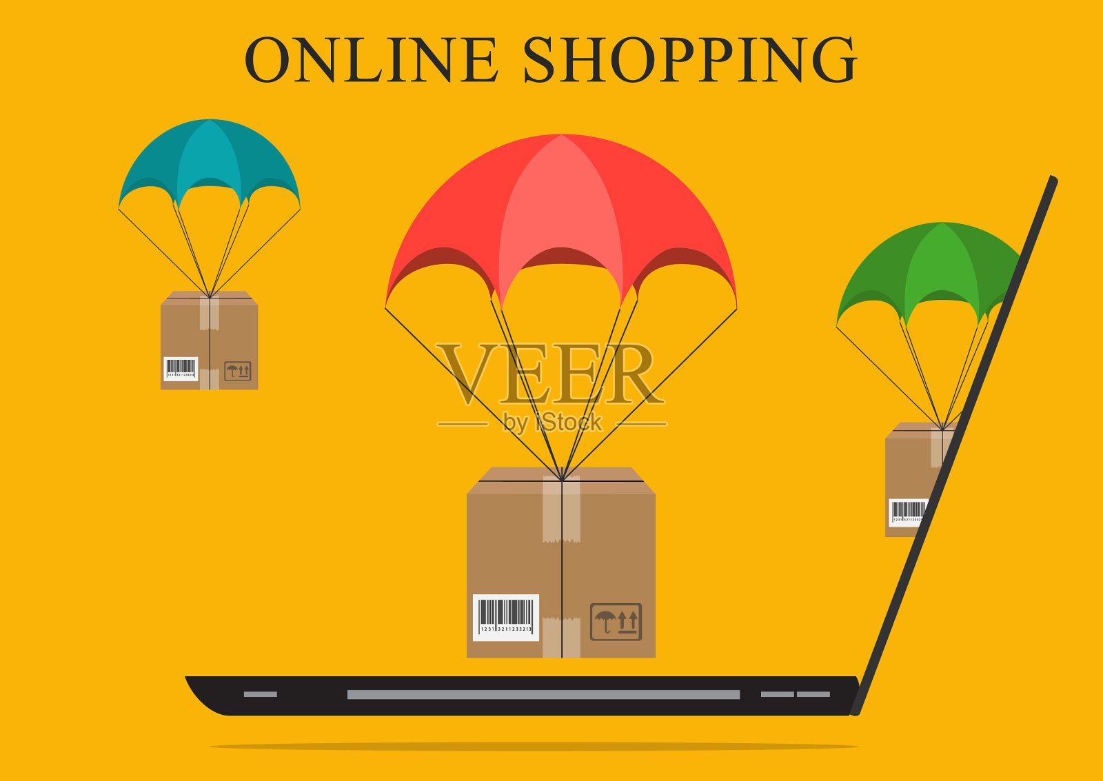 平面设计概念图标用于网页和手机插画图片素材