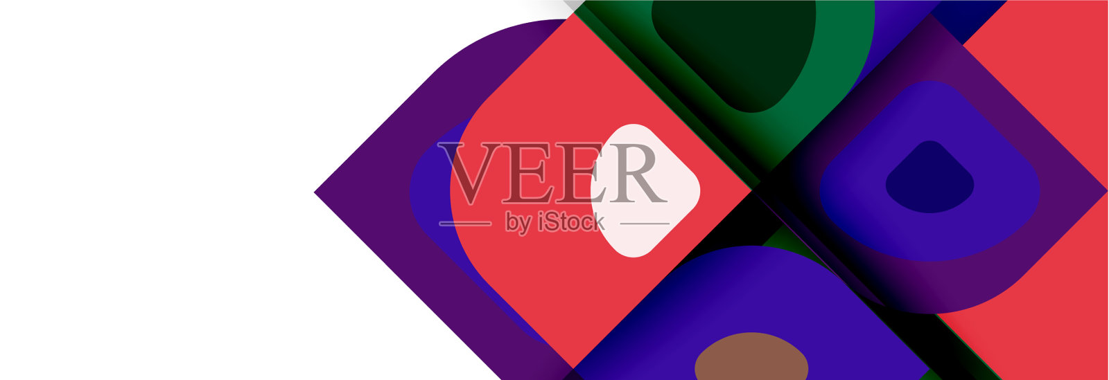 集现代几何抽象插画图片素材