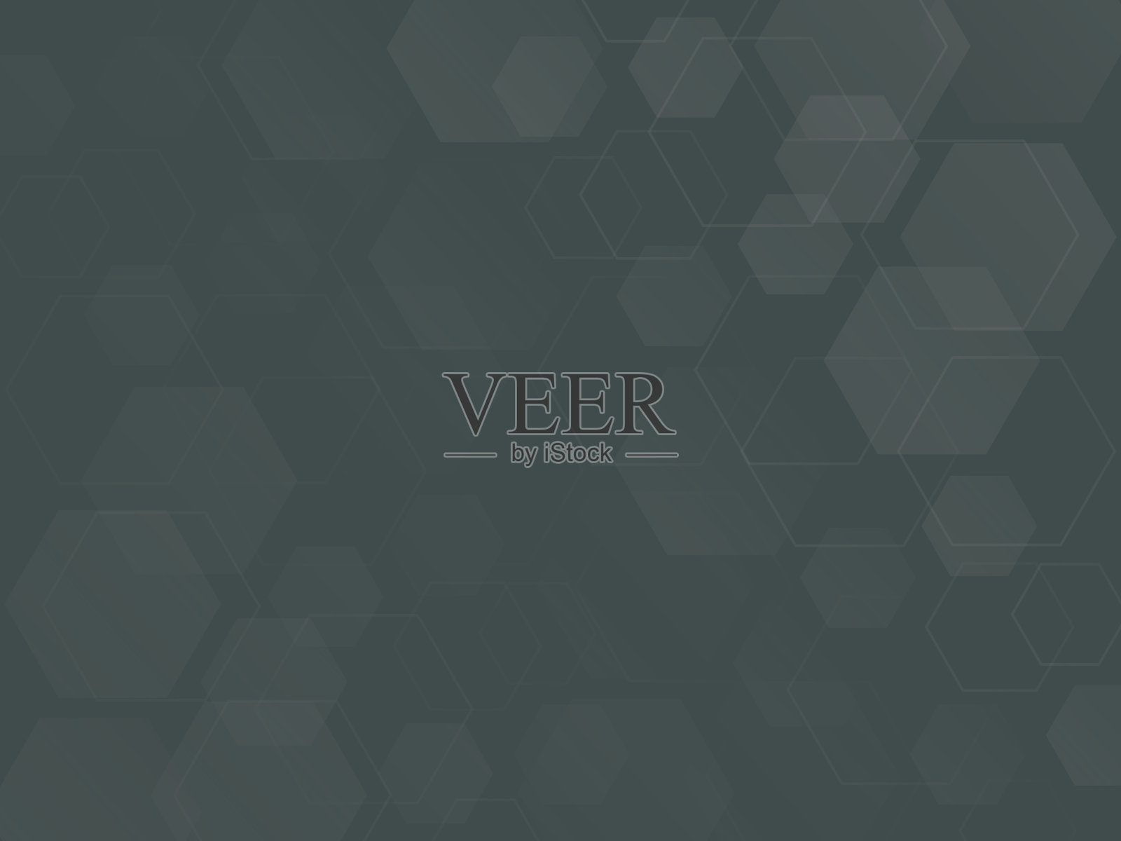 数字技术抽象六边形背景，几何图案，黑白设计为科学、技术或医学背景插画图片素材