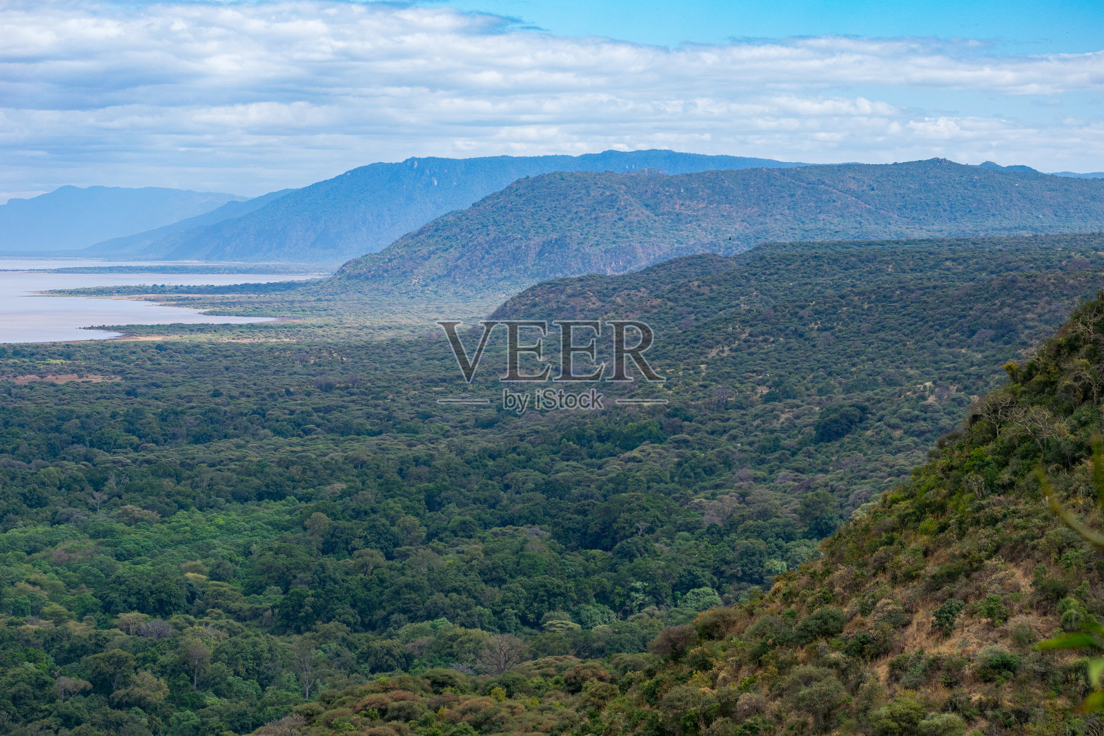 山坡和曼雅拉湖国家公园。坦桑尼亚阿鲁沙市。非洲。照片摄影图片