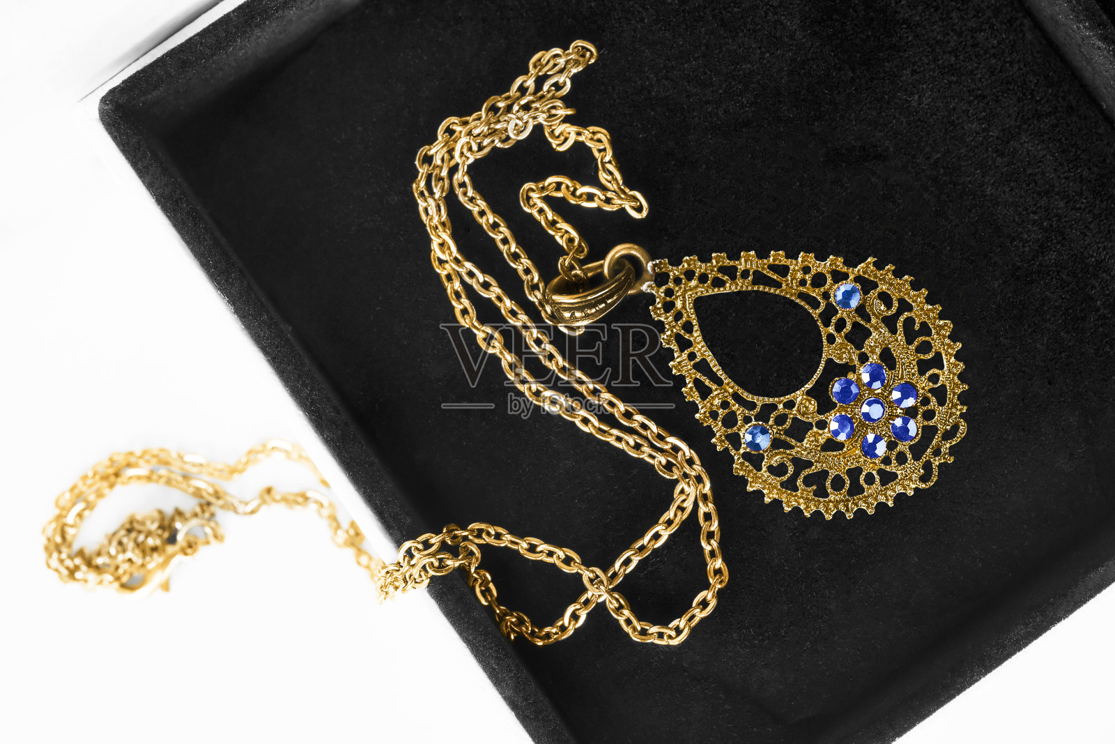 盒子里的项链照片摄影图片