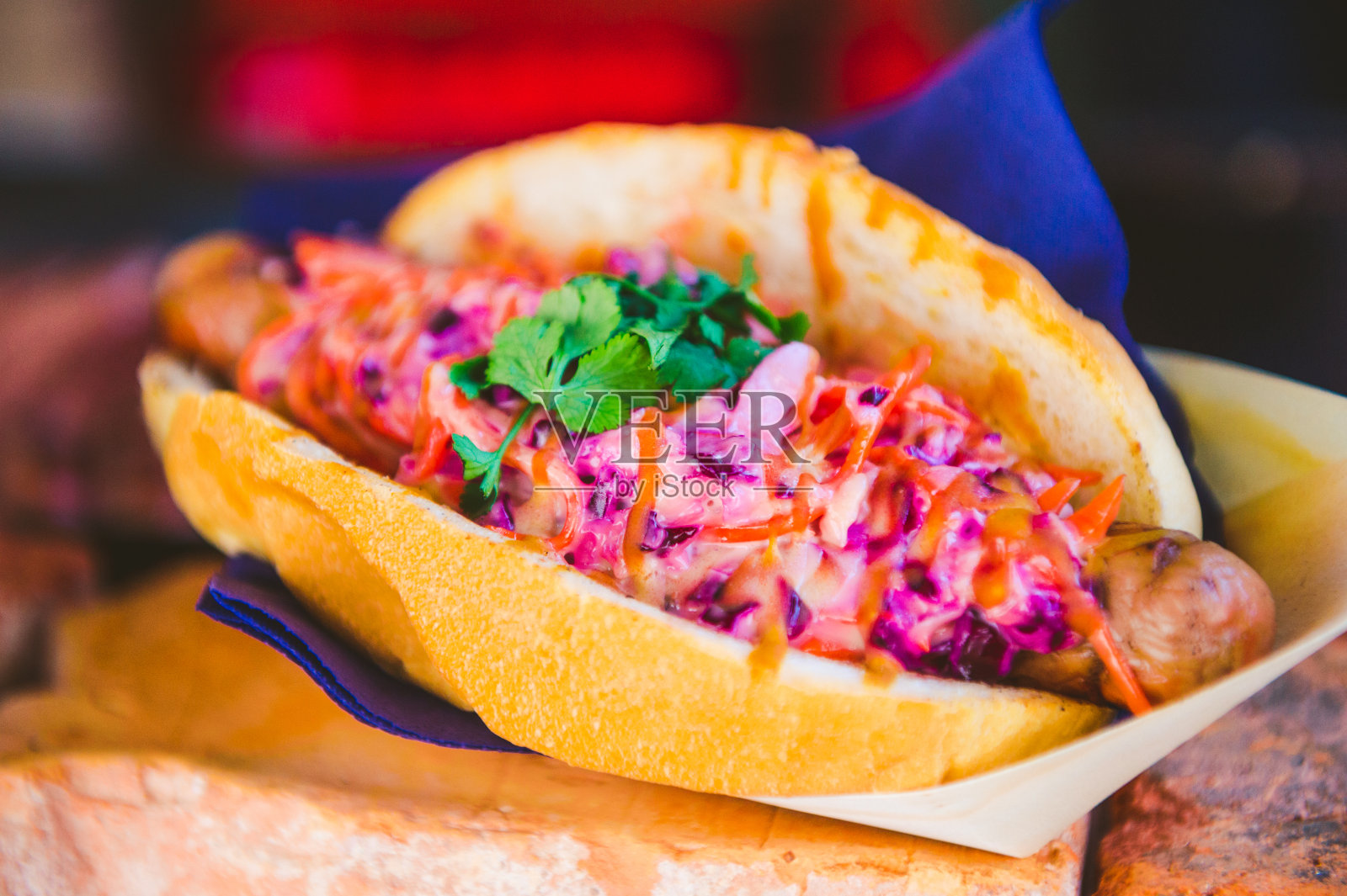 街头小吃加热狗照片摄影图片