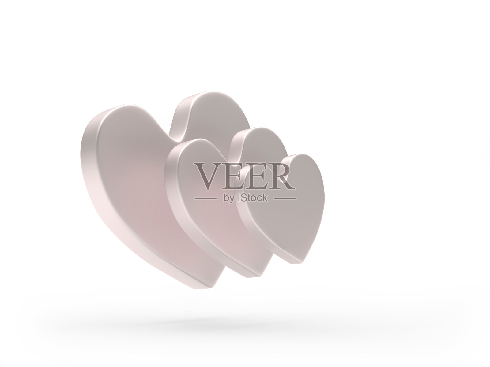 珍珠银心不同大小的图标照片摄影图片