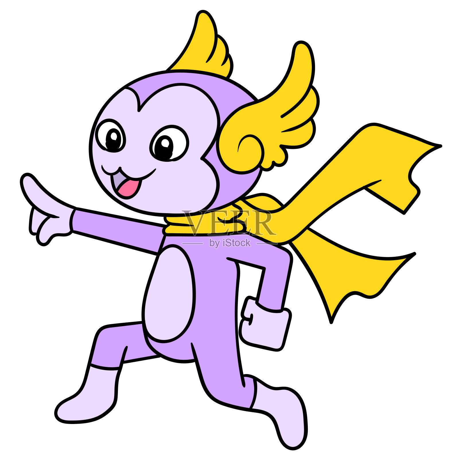 卡通贴纸插画图片素材