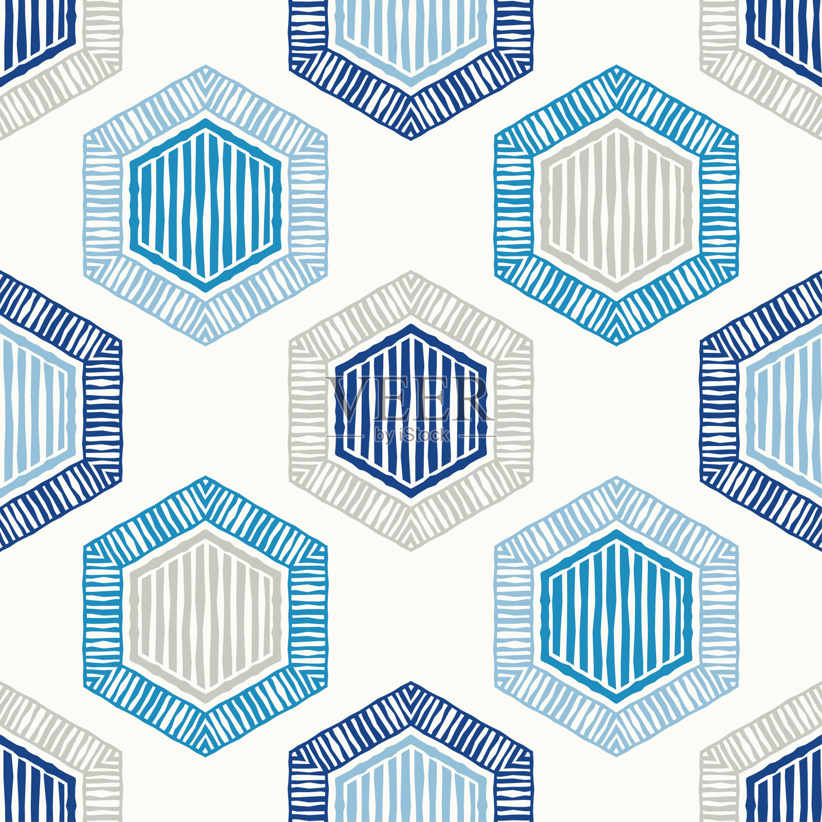 几何形状的马赛克。无缝模式。简单的设计。插画图片素材